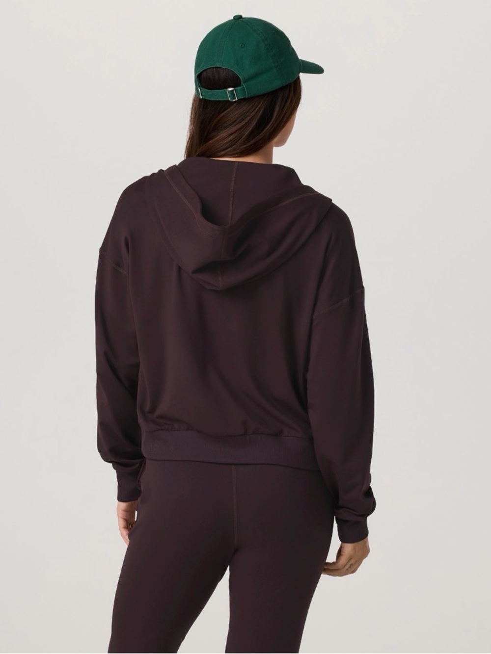 Vuori Halo Modern Full zip raisin small - Picture 2 of 3
